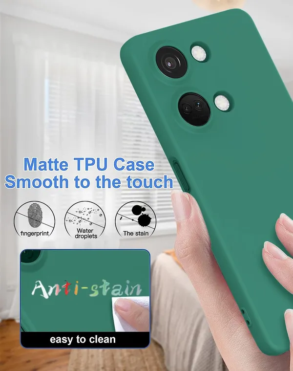 TRUEUPGRADE_Compatible_with_OnePlus_Nord_3_5G_Case,_Liquid_Silicone_Case,_Full_Body_Protective_Cover,_Shockproof,_Slim_Phone_Case,_Anti-Scratch_Soft_Microfiber_Lining_-_Green