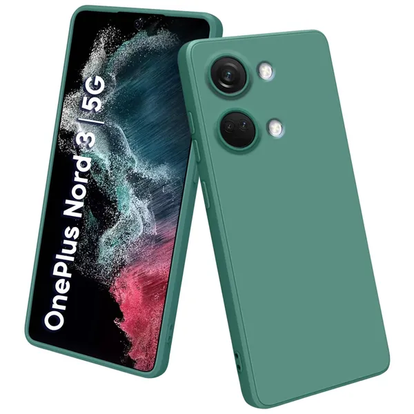 TRUEUPGRADE_Compatible_with_OnePlus_Nord_3_5G_Case,_Liquid_Silicone_Case,_Full_Body_Protective_Cover,_Shockproof,_Slim_Phone_Case,_Anti-Scratch_Soft_Microfiber_Lining_-_Green