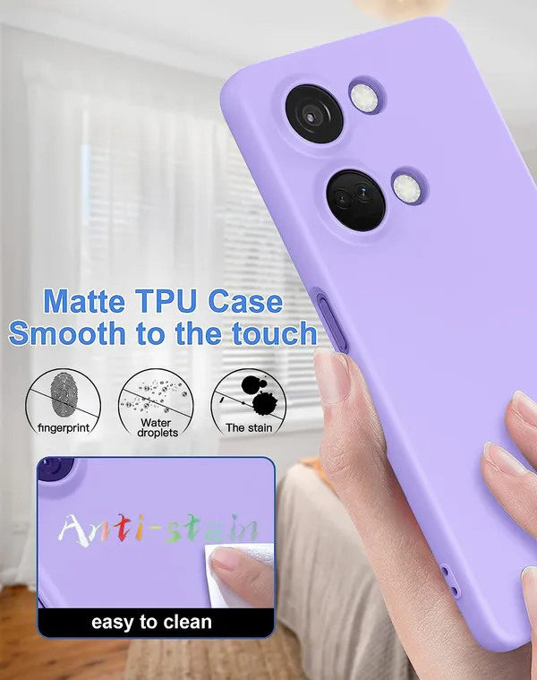TRUEUPGRADE_Compatible_with_OnePlus_Nord_3_5G_Case,_Liquid_Silicone_Case,_Full_Body_Protective_Cover,_Shockproof,_Slim_Phone_Case,_Anti-Scratch_Soft_Microfiber_Lining_-_Light_Purple