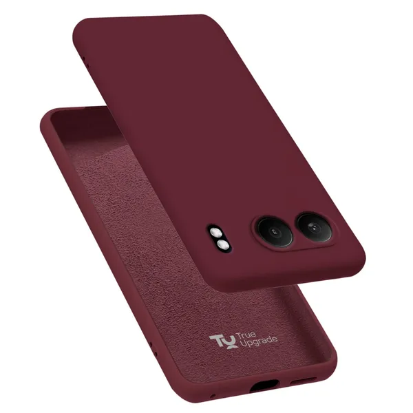 TRUEUPGRADE_Compatible_with_OnePlus_Nord_4_5G_Back_Cover_Case,_Liquid_Silicone_Cover,_Full_Body_Protective_Cover,_Shockproof,_Slim_Phone_Cover,_Anti-Scratch_Soft_Microfiber_Lining_-_Wine