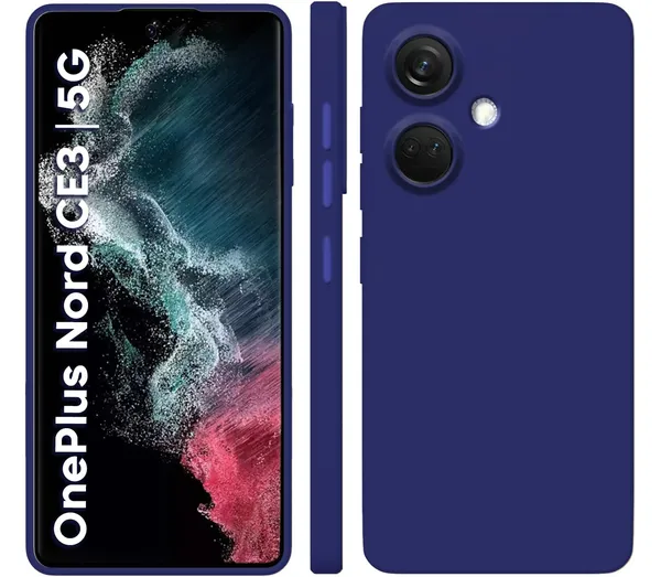 TRUEUPGRADE_Compatible_with_OnePlus_Nord_CE_3_5G_Cover,_Liquid_Silicone_Cover,_Full_Body_Protective_Cover,_Shockproof,_Slim_Phone_Cover,_Anti-Scratch_Soft_Microfiber_Lining_-_Blue