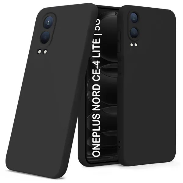 TRUEUPGRADE_Liquid_Silicone_Designed_Back_Case_Cover_for_OnePlus_Nord_CE_4_Lite_5G_|_Microfiber_Inside,_Full_Protection_|_Bumper_Back_Cover_Case_for_OnePlus_Nord_CE_4_Lite_5G_Black