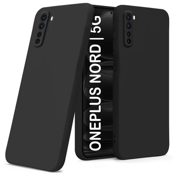 TRUEUPGRADE_Liquid_Silicone_Designed_Back_Case_Cover_for_OnePlus_Nord_(2020)_|_Microfiber_Inside,_Full_Protection_|_Bumper_Back_Cover_Case_for_OnePlus_Nord_(2020)_Black