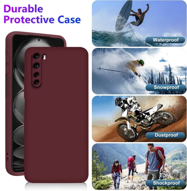 TRUEUPGRADE_Liquid_Silicone_Designed_Back_Case_Cover_for_OnePlus_Nord_(2020)_|_Microfiber_Inside,_Full_Protection_|_Bumper_Back_Cover_Case_for_OnePlus_Nord_(2020)_Wine