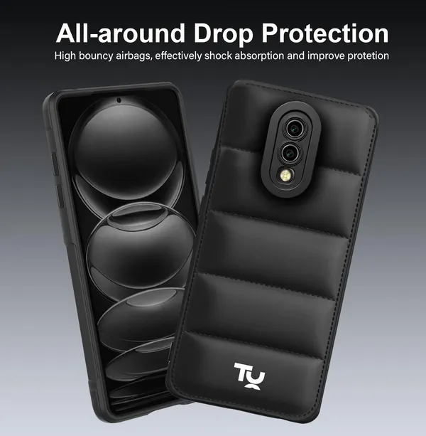 TRUEUPGRADE_Back_Case_Cover_for_Oneplus_6T_/_Oneplus_7_|_Compatible_for_Oneplus_6T_/_Oneplus_7_Back_Case_Cover_|_Puff_Case_with_Camera_Protection_|Black