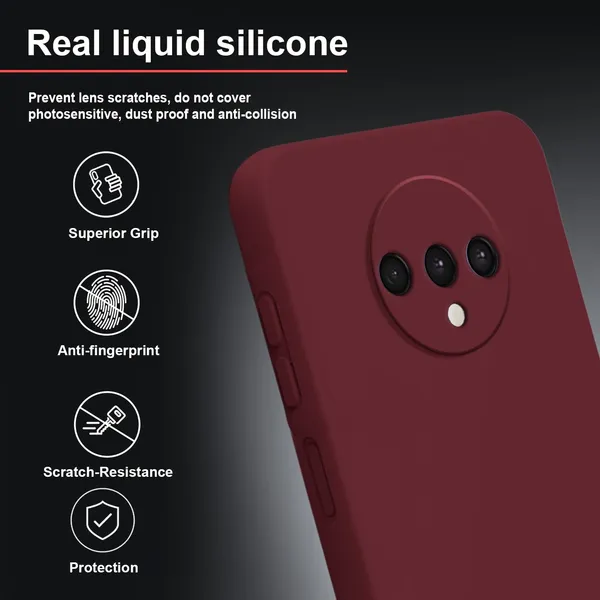 TRUEUPGRADE_Liquid_Silicone_Designed_Back_Case_Cover_for_OnePlus_7T|_Microfiber_Inside,_Full_Protection_|_Bumper_Back_Cover_Case_for_OnePlus_7T_Wine