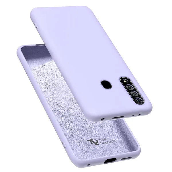 TRUEUPGRADE_Liquid_Silicone_Back_Cover_Case_Compatible_for_Oppo_A31_|_Microfiber_Inside_|_360_Degree_Protection_Back_Case_Cover_for_Oppo_A31_-_Purple