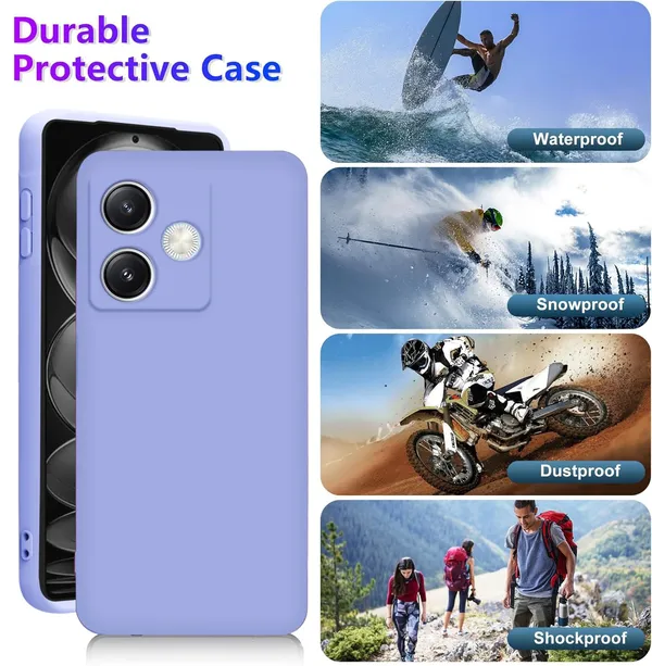 TRUEUPGRADE_Compatible_with_Oppo_A3x_5G_/_A3x_4G_/_A3_5G_Back_Cover_Case,_Liquid_Silicone_Cover,_Full_Body_Protective_Cover,_Shockproof,_Anti-Scratch_Soft_Microfiber_Lining_-_Purple