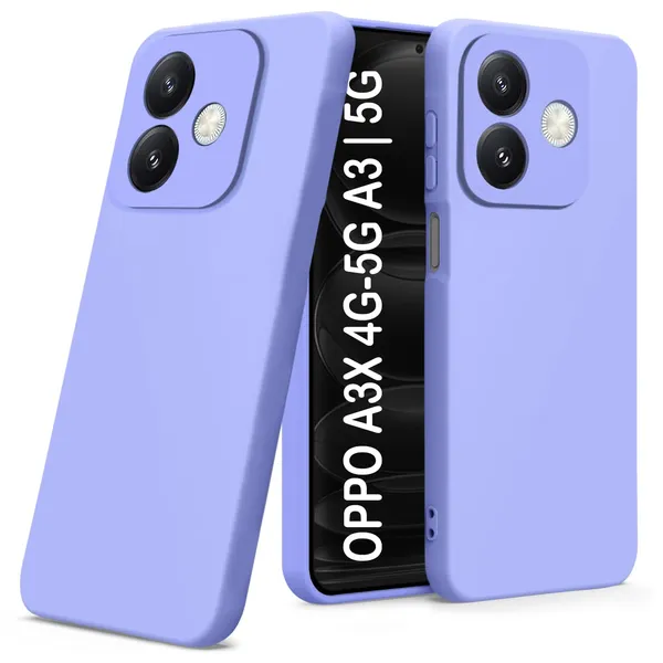 TRUEUPGRADE_Liquid_Silicone_Designed_Back_Case_Cover_for_Oppo_A3x_5G_/_A3x_4G_/_A3_5G_|_Microfiber_Inside,_Full_Protection_|_Bumper_Back_Cover_Case_for_Oppo_A3x_5G_/_A3x_4G_/_A3_5G_Purple