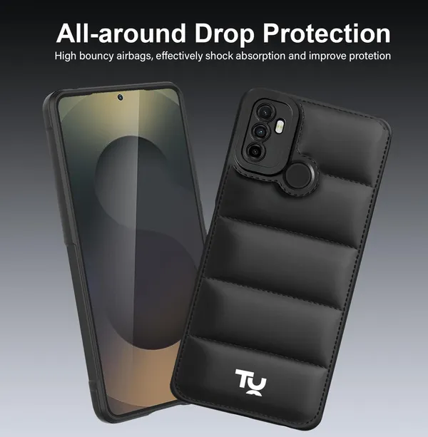 TRUEUPGRADE_Back_Case_Cover_for_Oppo_A53_/_A33_|_Compatible_for_Oppo_A53_/_A33_Back_Case_Cover_|_Puff_Case_with_Camera_Protection_|Black