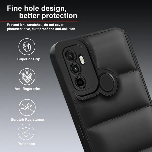 TRUEUPGRADE_Back_Case_Cover_for_Oppo_A53_/_A33_|_Compatible_for_Oppo_A53_/_A33_Back_Case_Cover_|_Puff_Case_with_Camera_Protection_|Black