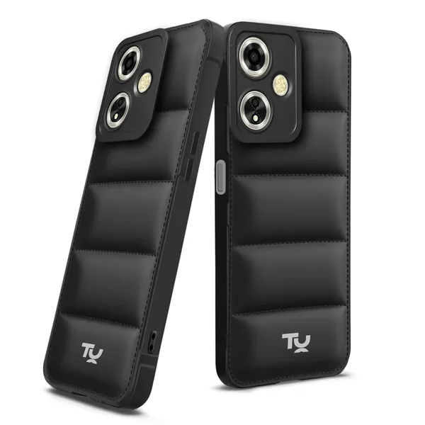 TRUEUPGRADE_Back_Case_Cover_for_Oppo_A59_5G_|_Compatible_for_Oppo_A59_5G_Back_Case_Cover_|_Puff_Case_with_Camera_Protection_|Black
