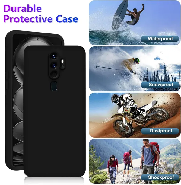 TRUEUPGRADE_Liquid_Silicone_Designed_Back_Case_Cover_for_Oppo_A5_2020_/_A9_2020_|_Microfiber_Inside,_Full_Protection_|_Bumper_Back_Cover_Case_for_Oppo_A5_2020_/_A9_2020_Black