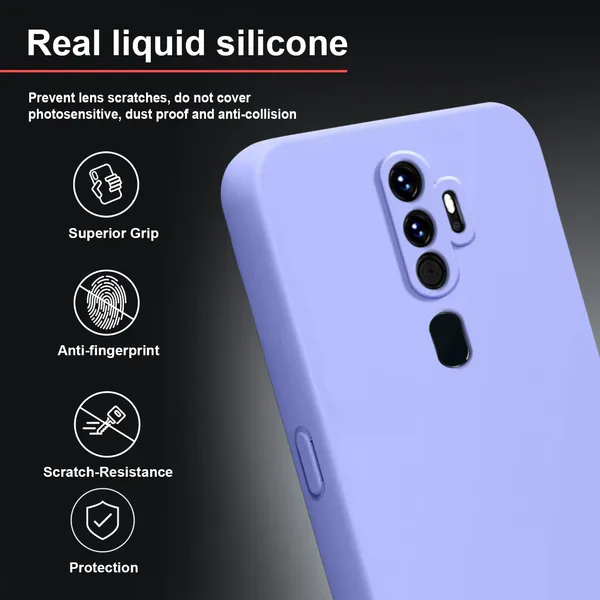 TRUEUPGRADE_Liquid_Silicone_Designed_Back_Case_Cover_for_Oppo_A5_2020_/_A9_2020_|_Microfiber_Inside,_Full_Protection_|_Bumper_Back_Cover_Case_for_Oppo_A5_2020_/_A9_2020_Purple