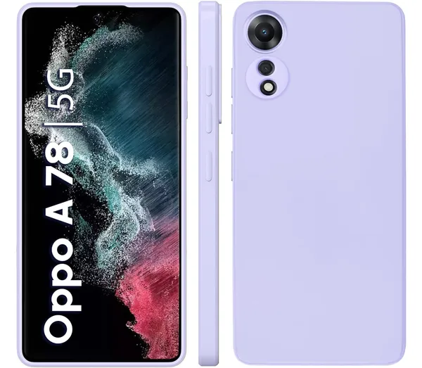 TRUEUPGRADE_Compatible_with_Oppo_A78_5G_Case,_Liquid_Silicone_Case,_Full_Body_Protective_Cover,_Shockproof,_Slim_Phone_Case,_Anti-Scratch_Soft_Microfiber_Lining_-_Purple
