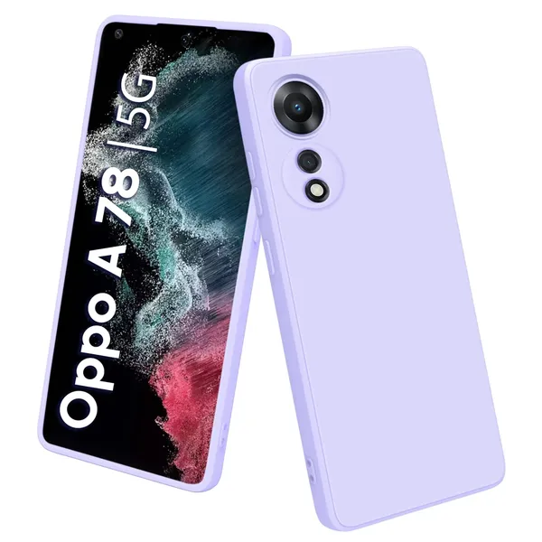 TRUEUPGRADE_Compatible_with_Oppo_A78_5G_Case,_Liquid_Silicone_Case,_Full_Body_Protective_Cover,_Shockproof,_Slim_Phone_Case,_Anti-Scratch_Soft_Microfiber_Lining_-_Purple