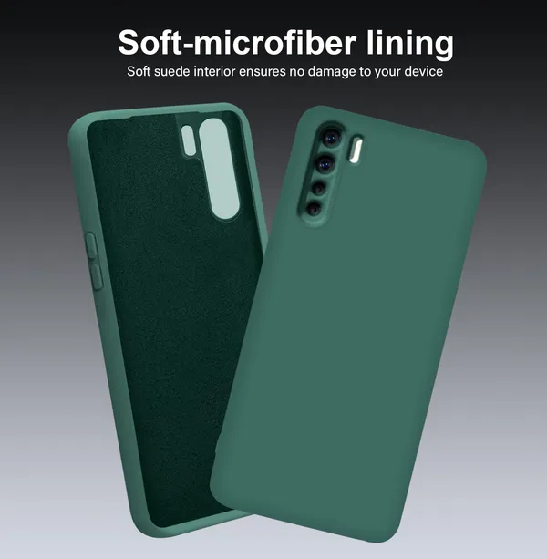 TRUEUPGRADE_Liquid_Silicone_Designed_Back_Case_Cover_for_Oppo_F15|_Microfiber_Inside,_Full_Protection_|_Bumper_Back_Cover_Case_for_Oppo_F15_Green