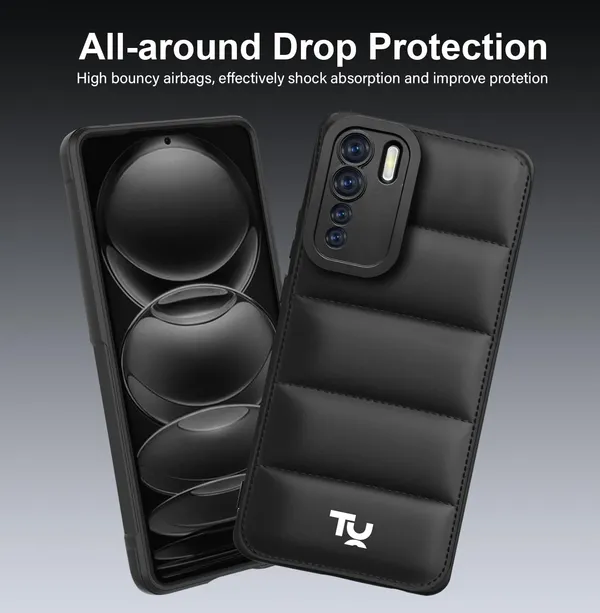 TRUEUPGRADE_Back_Case_Cover_for_Oppo_F15_|_Compatible_for_Oppo_F15_Back_Case_Cover_|_Puff_Case_with_Camera_Protection_|Black