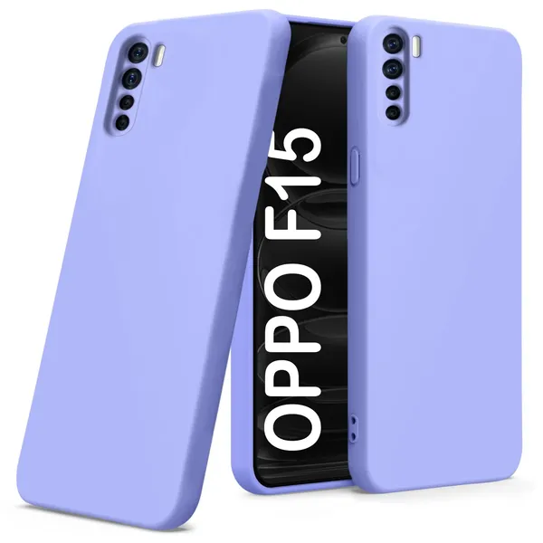 TRUEUPGRADE_Liquid_Silicone_Designed_Back_Case_Cover_for_Oppo_F15|_Microfiber_Inside,_Full_Protection_|_Bumper_Back_Cover_Case_for_Oppo_F15_Purple