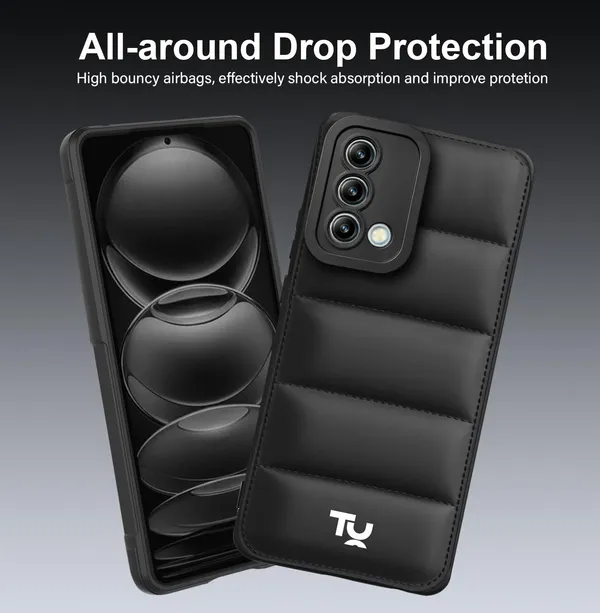 TRUEUPGRADE_Back_Case_Cover_for_Oppo_F19_/_F19s_|_Compatible_for_Oppo_F19_/_F19s_Back_Case_Cover_|_Puff_Case_with_Camera_Protection_|Black