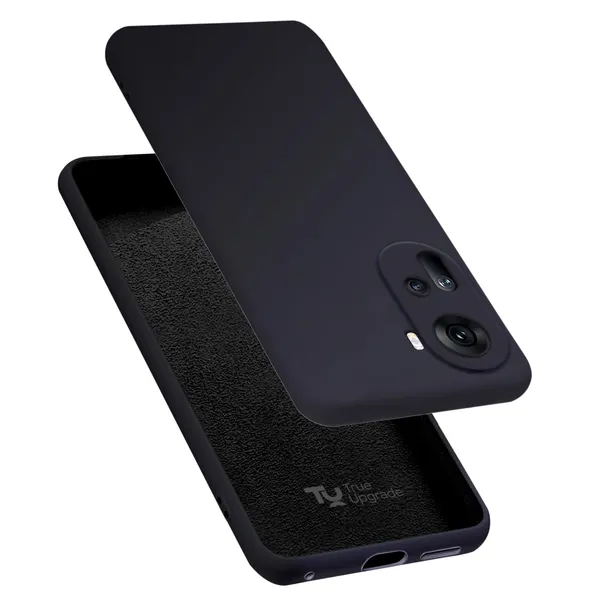 TRUEUPGRADE_Compatible_with_Oppo_Reno_11_5G_Back_Cover_Case,_Liquid_Silicone_Cover,_Full_Body_Protective_Cover,_Shockproof,_Slim_Phone_Cover,_Anti-Scratch_Soft_Microfiber_Lining_-_Black