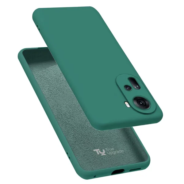 TRUEUPGRADE_Compatible_with_Oppo_Reno_11_5G_Back_Cover_Case,_Liquid_Silicone_Cover,_Full_Body_Protective_Cover,_Shockproof,_Slim_Phone_Cover,_Anti-Scratch_Soft_Microfiber_Lining_-_Green
