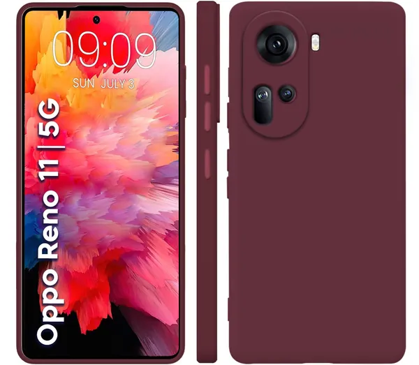 Oppo_Reno_11_5G_Wine_Silicone_Protective_Back_Case_Cover