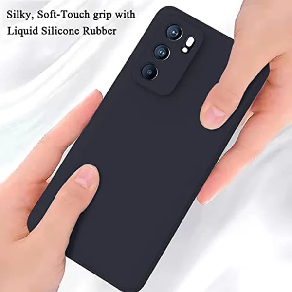 TRUEUPGRADE_Liquid_Silicone_Designed_Case_Cover_for_Oppo_Reno_6_Pro_5G_|_Microfiber_Inside_|_Back_Cover_Case_for_Oppo_Reno_6_Pro_5G_-_Black
