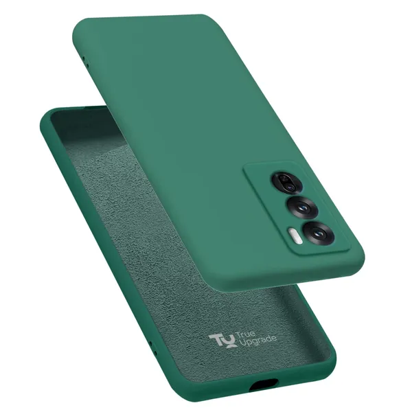 TRUEUPGRADE_Compatible_with_Oppo_Reno_12_Pro_5G_Back_Cover_Case,_Liquid_Silicone_Cover,_Shockproof,_Anti-Scratch_Soft_Microfiber_Lining_-_Green