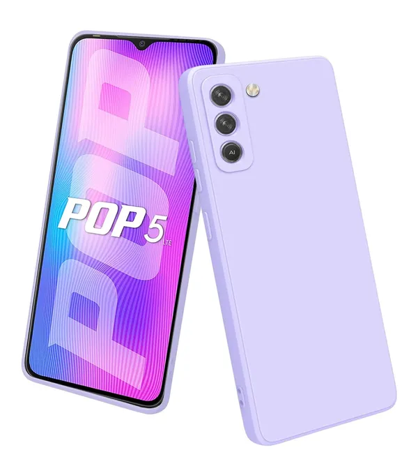 Tecno_Pop_5_Lte_Purple_Silicone_Protective_Back_Case_Cover