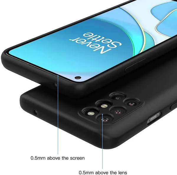 Oneplus_9R_Black_Silicone_Protective_Back_Case_Cover
