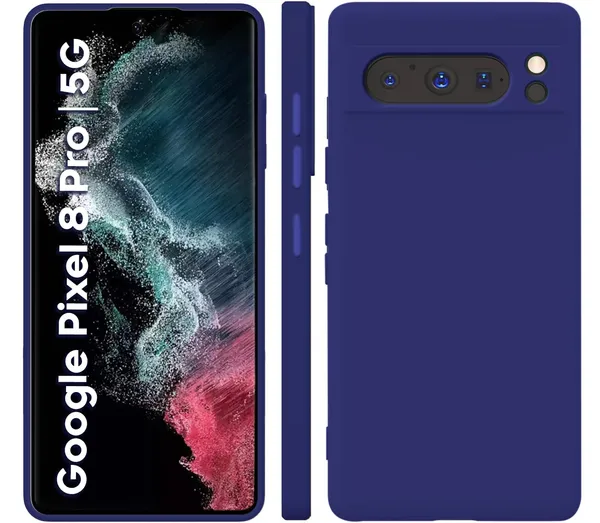 TRUEUPGRADE_Compatible_with_Google_Pixel_8_Pro_Back_Cover_Case,_Liquid_Silicone_Cover,_Full_Body_Protective_Cover,_Shockproof,_Slim_Phone_Cover,_Anti-Scratch_Soft_Microfiber_Lining_-_Blue