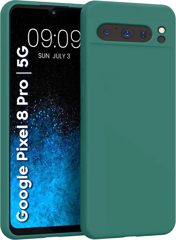 Google_Pixel_8_Pro_Green_Silicone_Protective_Back_Case_Cover