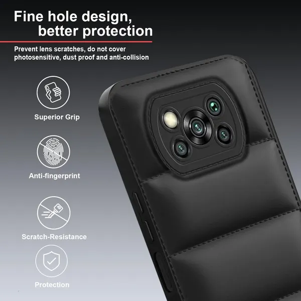 TRUEUPGRADE_Back_Case_Cover_for_Poco_X3_/_Poco_X3_Pro_|_Compatible_for_Poco_X3_/_Poco_X3_Pro_Back_Case_Cover_|_Puff_Case_with_Camera_Protection_|Black