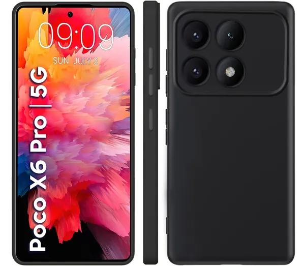 TRUEUPGRADE_Liquid_Silicone_Designed_Back_Case_Cover_for_Poco_X6_Pro_5G_|_Microfiber_Inside_|_Bumper_Back_Cover_Case_for_Poco_X6_Pro_5G_-_Black