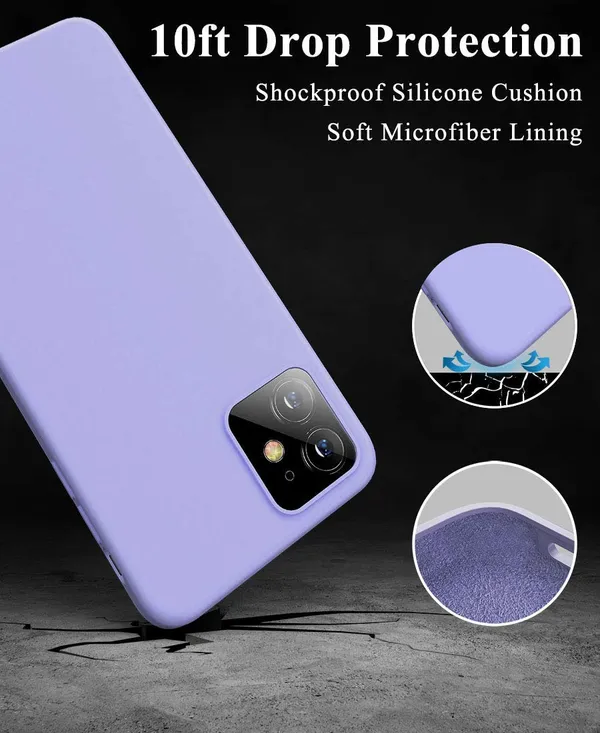 Iphone_12_Pro_Max_Purple_Silicone_Protective_Back_Case_Cover