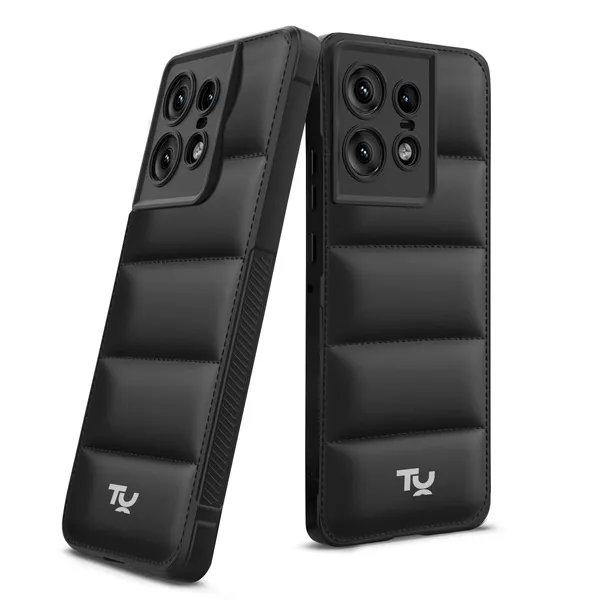 TRUEUPGRADE_Back_Case_Cover_for_Motorola_Moto_Edge_50_Pro_5G_|_Compatible_for_Motorola_Moto_Edge_50_Pro_5G_Back_Case_Cover_|_Puff_Case_with_Camera_Protection_|Black