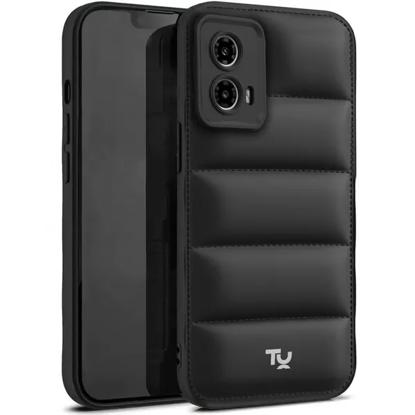 TRUEUPGRADE_Designed_for_Motorola_Moto_G34_/_G45_5G_Back_Cover_|_Camera_Bump_&_360�_Flexible_Puff_Armor_Protection_|_Matte_Soft_Shock_Proof_Rubberised_Back_Case_Cover_(Black)