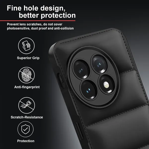 TRUEUPGRADE_Back_Case_Cover_for_OnePlus_11_5G_|_Compatible_for_OnePlus_11_5G_Back_Case_Cover_|_Puff_Case_with_Camera_Protection_|Black