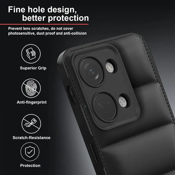 TRUEUPGRADE_Designed_for_OnePlus_Nord_3_5G_Back_Cover_|_Camera_Bump_&_360�_Flexible_Puff_Armor_Protection_|_Matte_Soft_Shock_Proof_Rubberised_Back_Case_Cover_(Black)