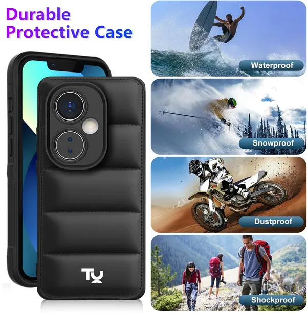 TRUEUPGRADE_Back_Case_Cover_for_OnePlus_Nord_CE_3_Lite_5G_|_Compatible_for_OnePlus_Nord_CE_3_Lite_5G_Back_Case_Cover_|_Puff_Case_with_Camera_Protection_|Black