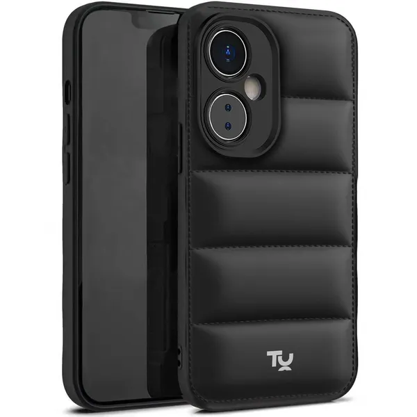 TRUEUPGRADE_Designed_for_OnePlus_Nord_CE_3_Lite_5G_Back_Cover_|_Camera_Bump_&_360�_Flexible_Puff_Armor_Protection_|_Matte_Soft_Shock_Proof_Rubberised_Back_Case_Cover_(Black)