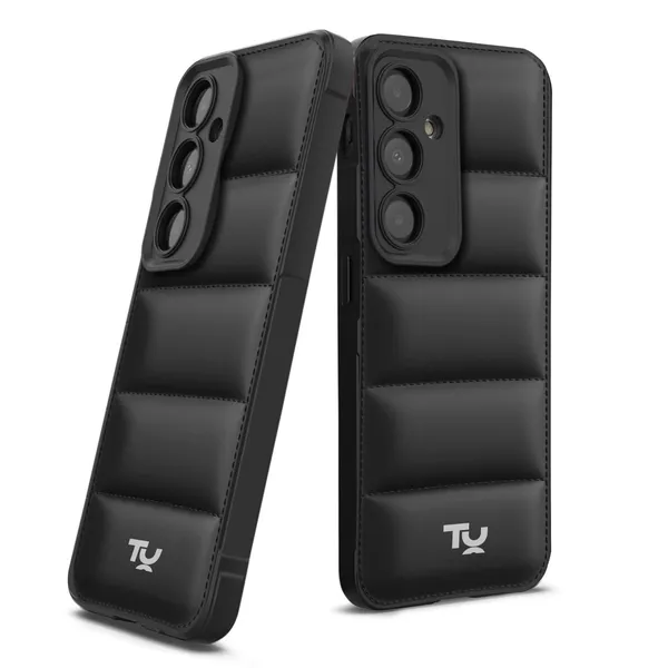 TRUEUPGRADE_Designed_for_Samsung_Galaxy_A05s_Back_Cover_|_Camera_Bump_&_360�_Flexible_Puff_Armor_Protection_|_Matte_Soft_Shock_Proof_Rubberised_Back_Case_Cover_(Black)