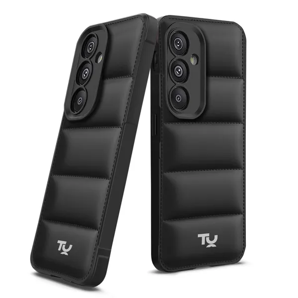 TRUEUPGRADE_Back_Case_Cover_for_Samsung_Galaxy_A25_5G_|_Compatible_for_Samsung_Galaxy_A25_5G_Back_Case_Cover_|_Puff_Case_with_Camera_Protection_|Black
