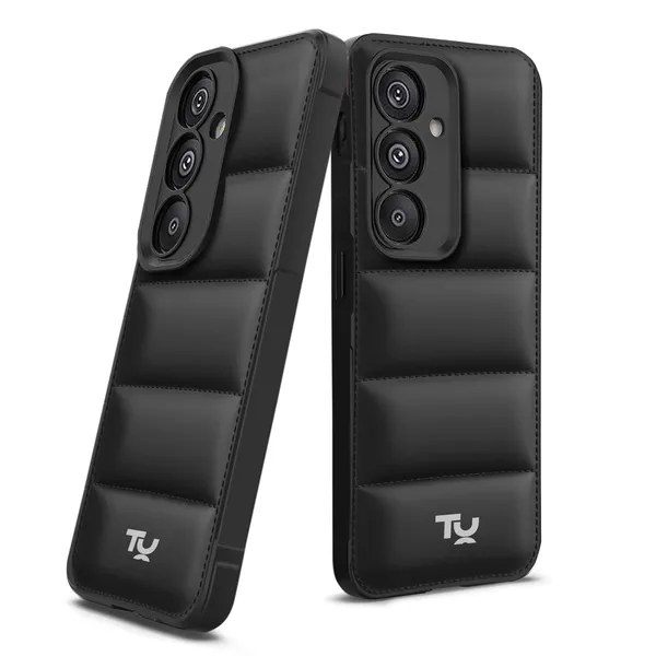 TRUEUPGRADE_Back_Case_Cover_for_Samsung_Galaxy_A35_5G_|_Compatible_for_Samsung_Galaxy_A35_5G_Back_Case_Cover_|_Puff_Case_with_Camera_Protection_|Black