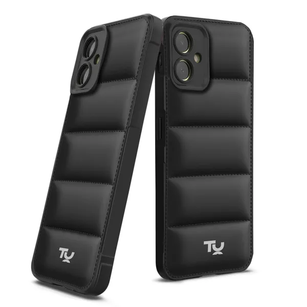 TRUEUPGRADE_Back_Case_Cover_for_Samsung_Galaxy_M05_/_A05_/_F05_|_Compatible_for_Samsung_Galaxy_M05_/_A05_/_F05_Back_Case_Cover_|_Puff_Case_with_Camera_Protection_|Black