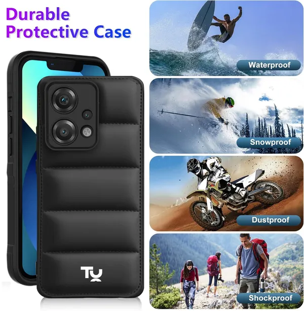 TRUEUPGRADE_Designed_for_OnePlus_Nord_CE_2_Lite_5G_Back_Cover_|_Camera_Bump_&_360�_Flexible_Puff_Armor_Protection_|_Matte_Soft_Shock_Proof_Rubberised_Back_Case_Cover_(Black)