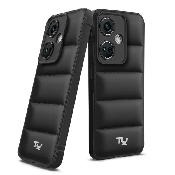 TRUEUPGRADE_Designed_for_OnePlus_Nord_CE_3_5G_Back_Cover_|_Camera_Bump_&_360�_Flexible_Puff_Armor_Protection_|_Matte_Soft_Shock_Proof_Rubberised_Back_Case_Cover_(Black)