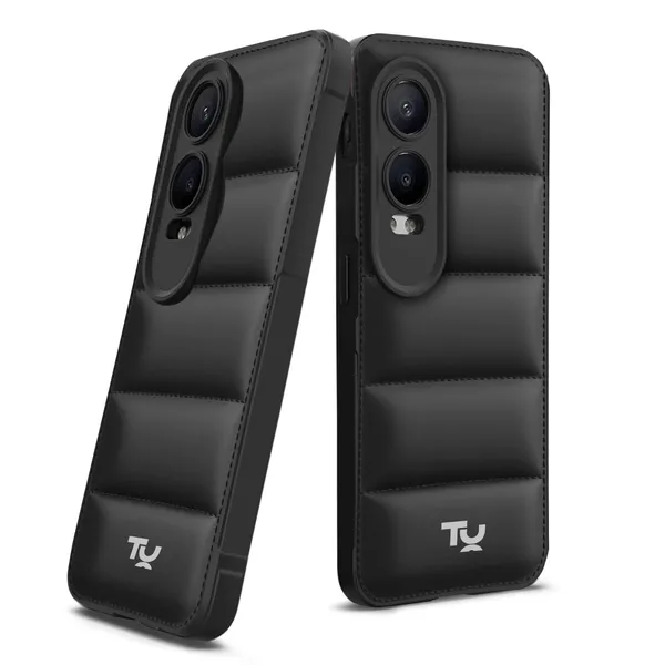 TRUEUPGRADE_Designed_for_OnePlus_Nord_CE_4_Lite_5G_Back_Cover_|_Camera_Bump_&_360�_Flexible_Puff_Armor_Protection_|_Matte_Soft_Shock_Proof_Rubberised_Back_Case_Cover_(Black)