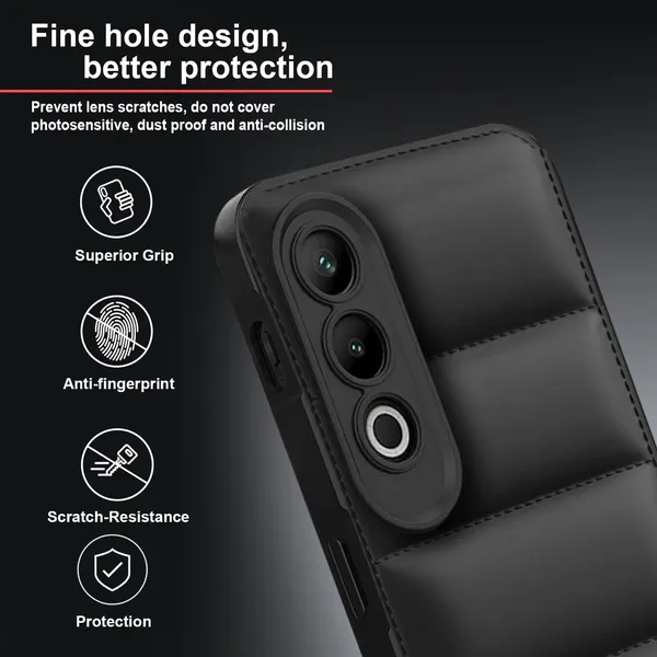TRUEUPGRADE_Designed_for_OnePlus_Nord_CE_4_5G_Back_Cover_|_Camera_Bump_&_360�_Flexible_Puff_Armor_Protection_|_Matte_Soft_Shock_Proof_Rubberised_Back_Case_Cover_(Black)